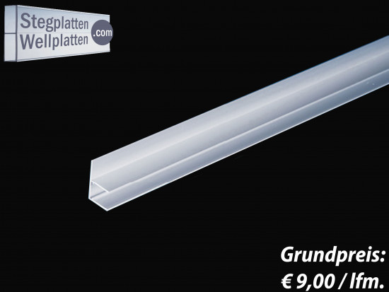 Alwo® P16 - Alu-U-Profil mit seitlicher Lasche (F-Profil) - verschiedene Längen