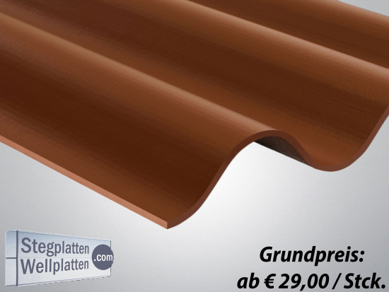 Swisspearl® (ehem. Cembrit) Faserzement-WP 177 / 51 - Profil 5 oder 6 - rotbraun