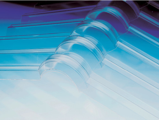 Acryl-Wellfirsthaube – f. Profil 76/18 RUND und TRAPEZ - farblos