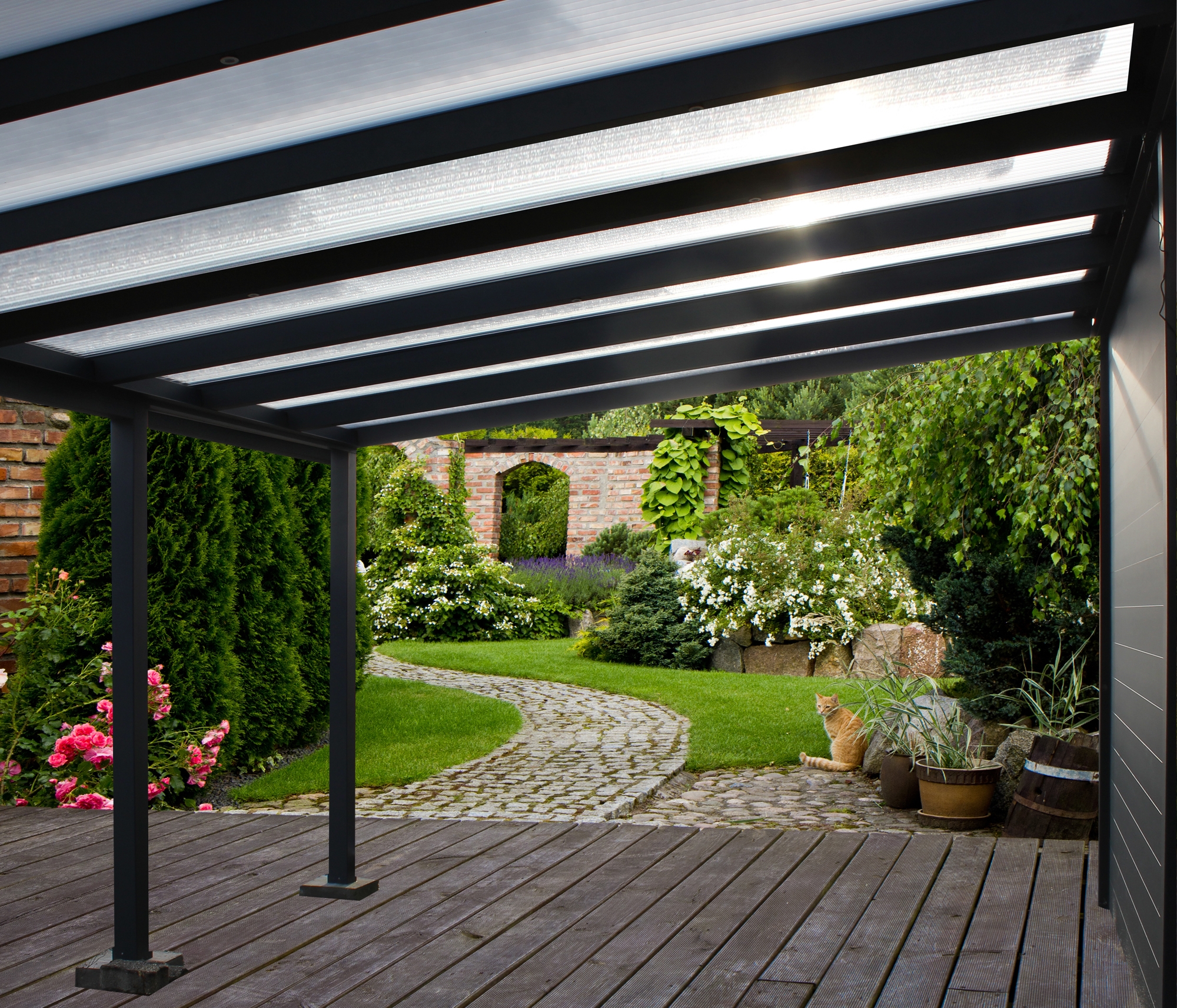 Bausatz Terrassenüberdachung Carport Stegplatten