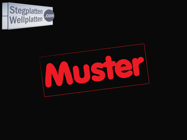 Muster Stegplatte, Muster Wellplatte, Muster Trapezplatte