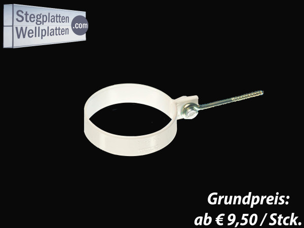 owolux® PVC-Rohrschelle mit Ringschraube - versch. Farben
