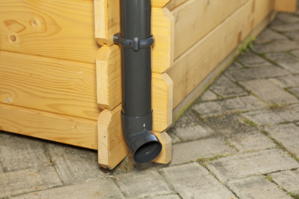 PVC-Dachrinnenset RG 100 - Komplettset - weiß oder anthrazit